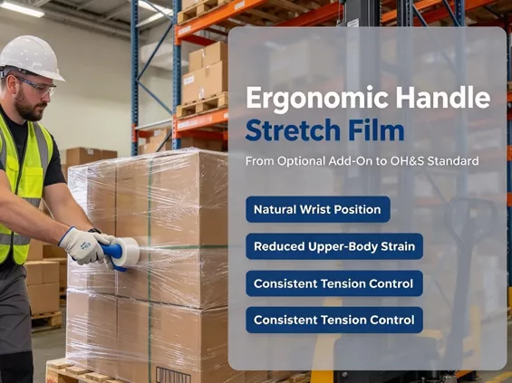 Ergonomic Handle Stretch Film: Optional Add-On—or the New OH&S Standard for Warehouse Operations?